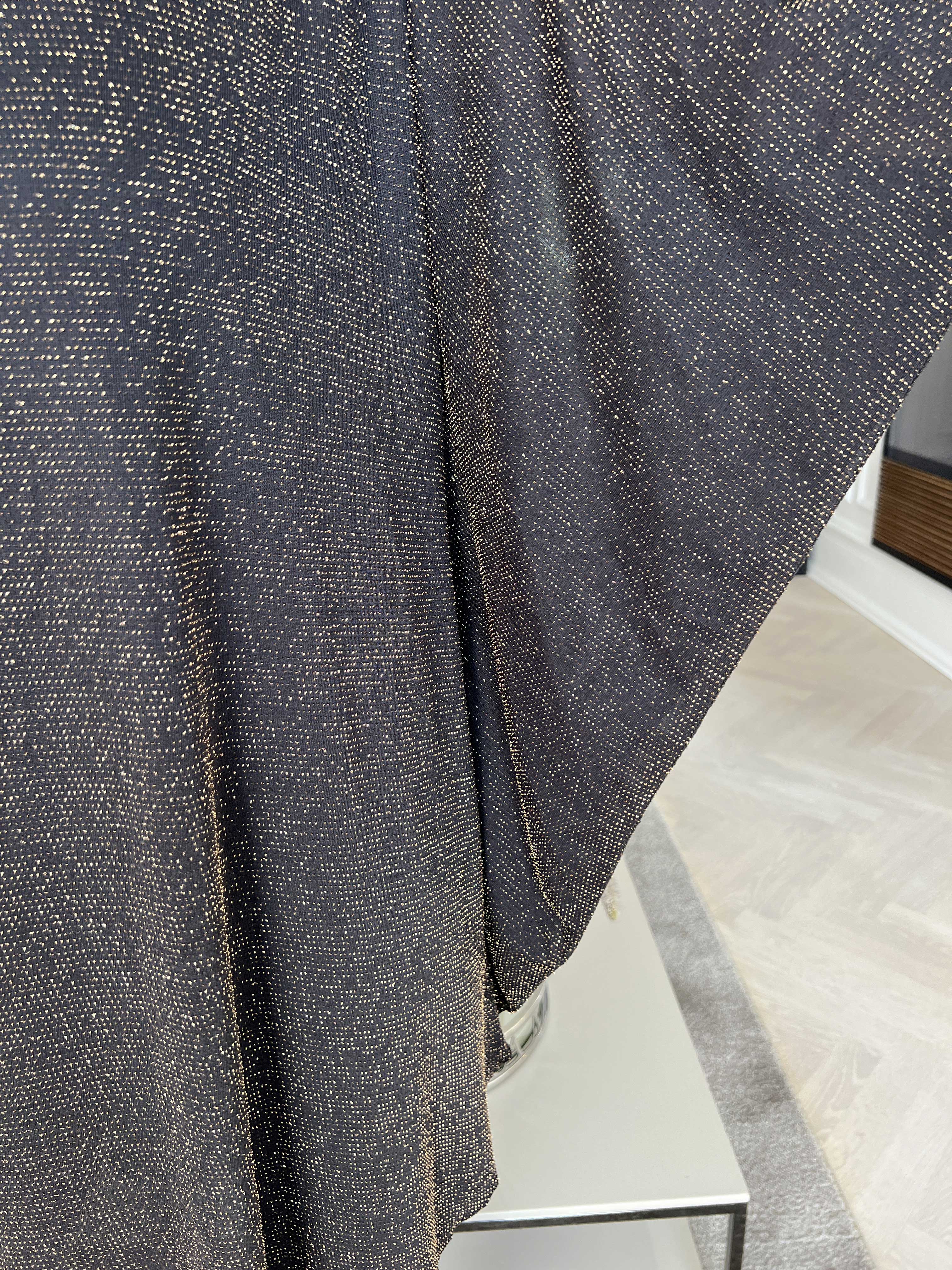 Almira Glitter - Plus size tunikakjole med glimmertråde og løse ærmer